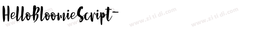 HelloBloomieScript字体转换