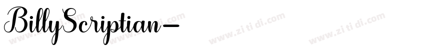 BillyScriptian字体转换