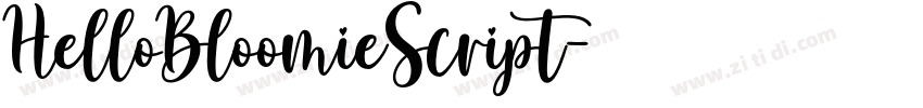 HelloBloomieScript字体转换