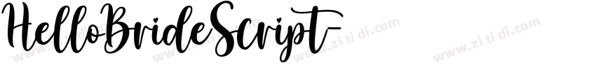 HelloBrideScript字体转换
