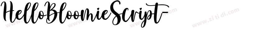 HelloBloomieScript字体转换