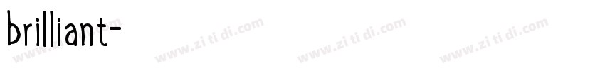 brilliant字体转换