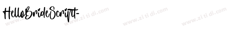 HelloBrideScript字体转换