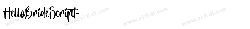 HelloBrideScript字体转换