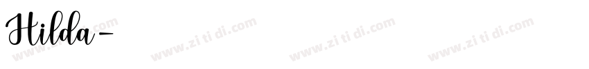 Hilda字体转换