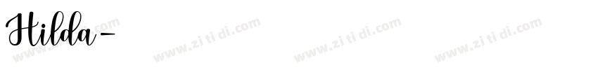 Hilda字体转换