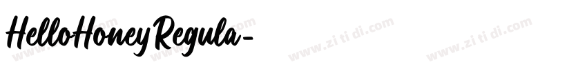 HelloHoneyRegula字体转换