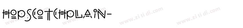 HopscotchPlain字体转换