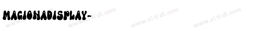 MagionaDisplay字体转换