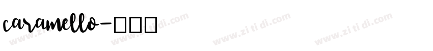 caramello字体转换