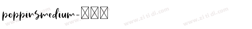 poppinsmedium字体转换