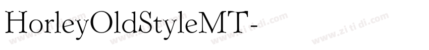 HorleyOldStyleMT字体转换