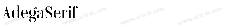 AdegaSerif字体转换