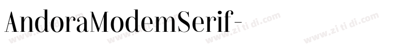 AndoraModemSerif字体转换