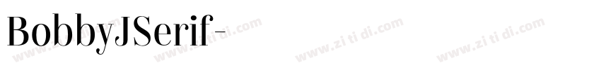 BobbyJSerif字体转换