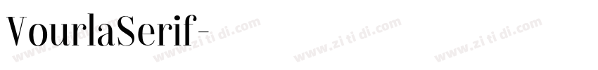 VourlaSerif字体转换
