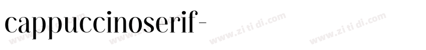 cappuccinoserif字体转换