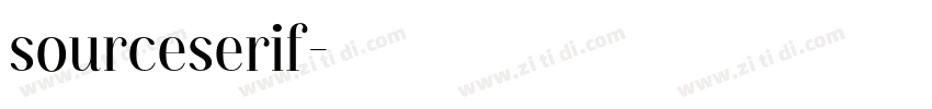 sourceserif字体转换