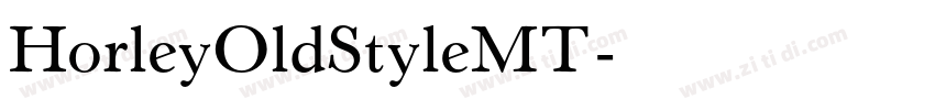 HorleyOldStyleMT字体转换