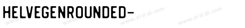 HelvegenRounded字体转换