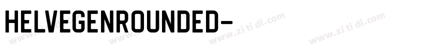 HelvegenRounded字体转换