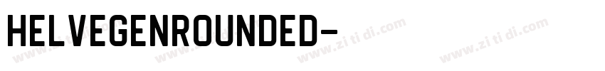 HelvegenRounded字体转换
