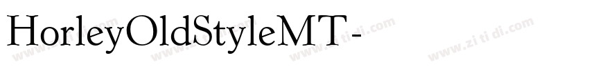 HorleyOldStyleMT字体转换