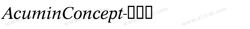 AcuminConcept字体转换