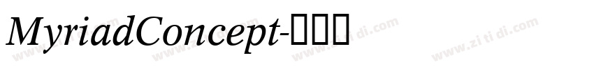 MyriadConcept字体转换