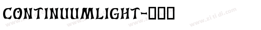 ContinuumLight字体转换