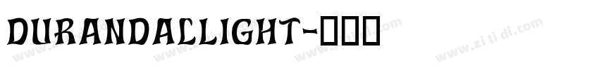 DurandalLight字体转换