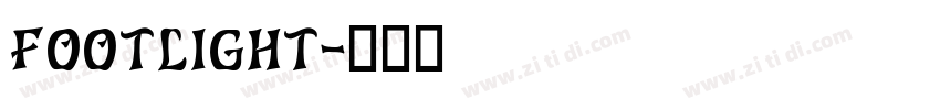 Footlight字体转换
