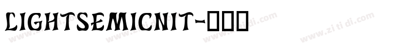 lightsemicnit字体转换