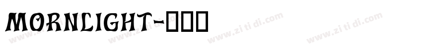 mornlight字体转换