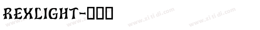 rexlight字体转换