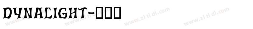Dynalight字体转换