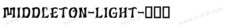 Middleton-Light字体转换