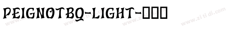 PeignotBQ-Light字体转换