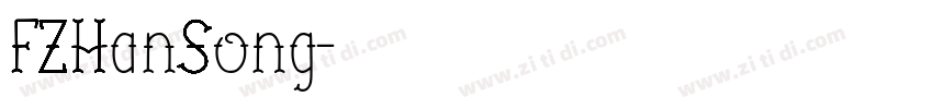 FZHanSong字体转换