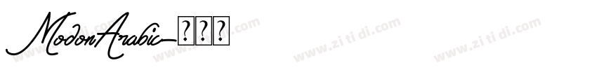 ModonArabic字体转换