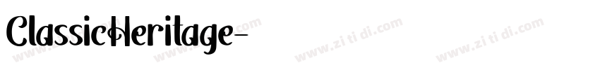 ClassicHeritage字体转换
