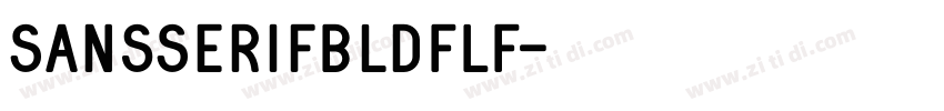 SansSerifBldFLF字体转换
