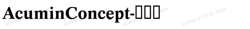 AcuminConcept字体转换