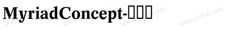 MyriadConcept字体转换