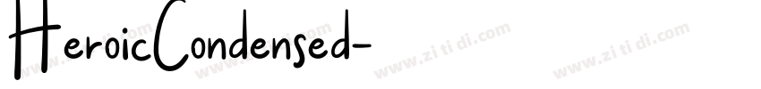 HeroicCondensed字体转换