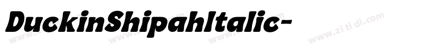 DuckinShipahItalic字体转换
