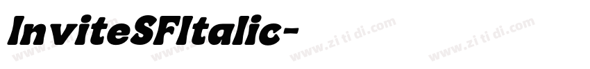 InviteSFItalic字体转换