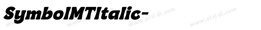 SymbolMTItalic字体转换