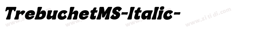 TrebuchetMS-Italic字体转换