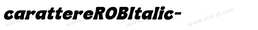 carattereROBItalic字体转换